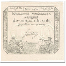 France, 50 Sols, 1793, Faussay, L'an 2ème de la République - (23 mai 1793)