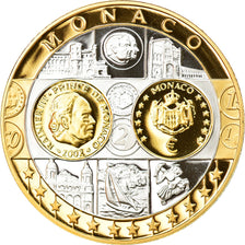 Monaco, Medal, L'Europe, Monaco, Politics, Society, War, MS(65-70), Silver