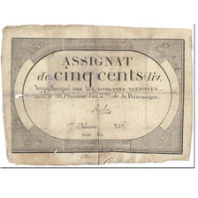 France, 500 Livres, 1794, Rolin, 20 Pluviose An II (8.2.1794)., AB, KM:A77