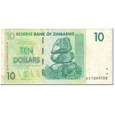 Banknote, Zimbabwe, 10 Dollars, 2008, 2008-08-01, KM:67, VF(20-25)