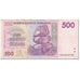 Banknote, Zimbabwe, 500 Dollars, 2008, 2008 (Old date 2007), KM:70, VF(20-25)