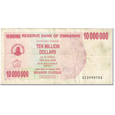 Banknote, Zimbabwe, 10 Million Dollars, 2008, 2008-01-01, KM:55a, VF(20-25)