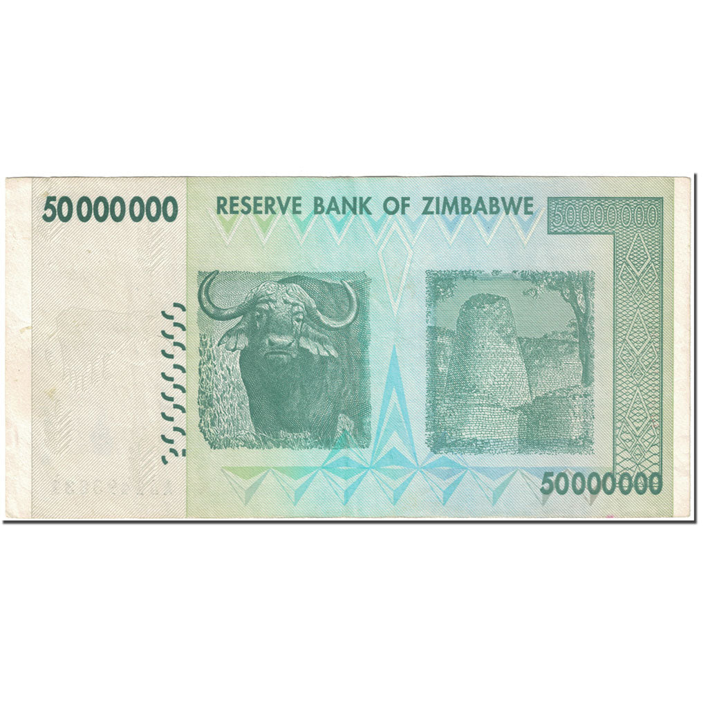 Banknote, Zimbabwe, 50 Million Dollars, 2008, 2008-12-03, KM:79, EF(40-45)