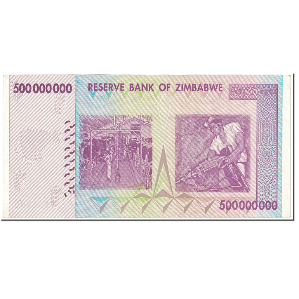 Banknote, Zimbabwe, 500 Million Dollars, 2008, 2008-12-12, KM:82, EF(40-45)