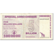 Banknote, Zimbabwe, 5 Billion Dollars, 2008, 2008-05-15, KM:61, EF(40-45)