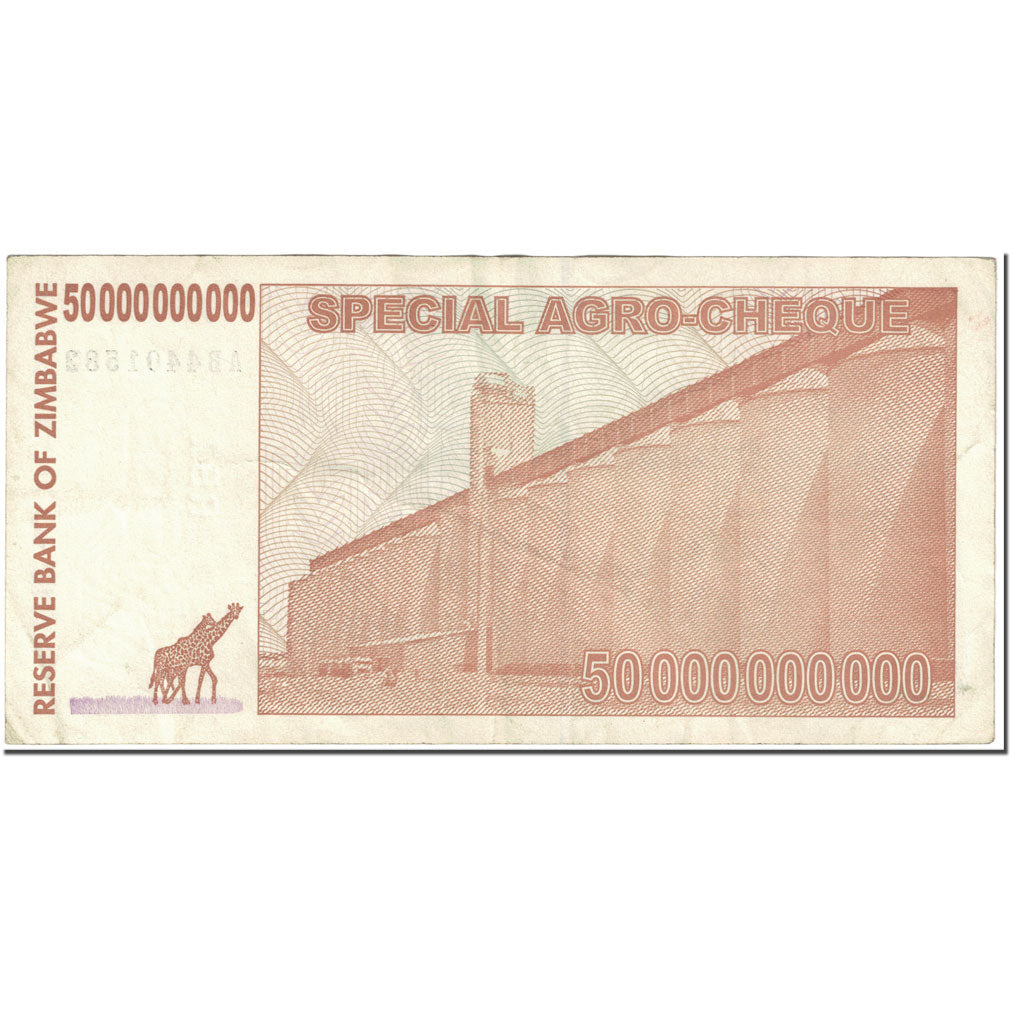 Banknote, Zimbabwe, 50 Billion Dollars, 2008, 2008-05-15, KM:63, VF(20-25)