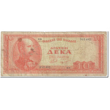 Banknote, Greece, 10 Drachmai, 1954, 1954-05-15, KM:189a, VG(8-10)