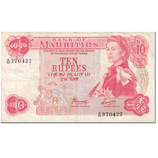 Banknote, Mauritius, 10 Rupees, 1967, Undated (1967), KM:31c, VF(20-25)