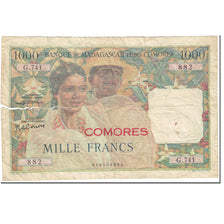 Banknote, Comoros, 1000 Francs, 1963, Undated (1963), KM:5b, AG(1-3)