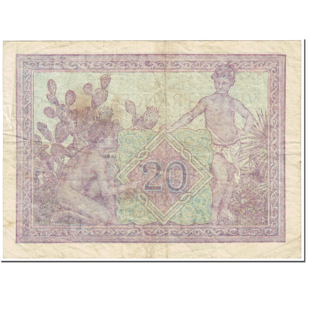 Banknote, Algeria, 20 Francs, 1945, 1945-05-07, KM:92b, VF(20-25)