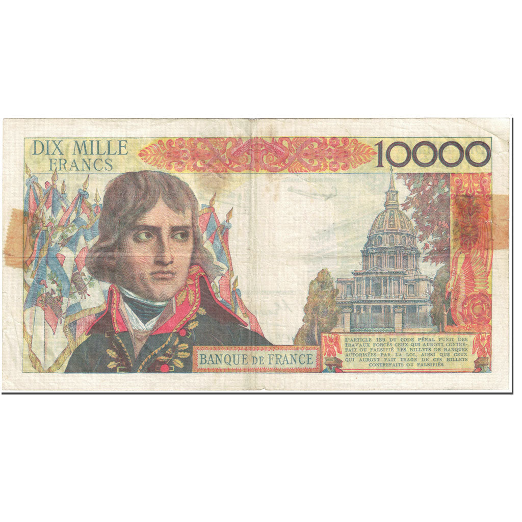 Francia, 10,000 Francs, Bonaparte, 1957, 1957-11-07, MB, Fayette:51.10, KM:136b
