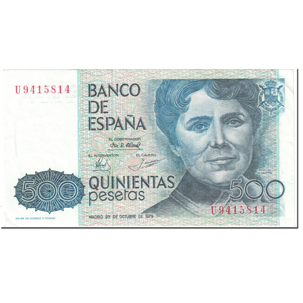 Billet, Espagne, 500 Pesetas, 1983, Old date (1979-10-23), KM:157, TTB+