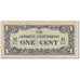 Banknote, MALAYA, 1 Cent, 1942, Undated (1942), KM:M1b, VF(20-25)