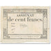 France, 100 Francs, 1795, Goussu, 18 Nivose An III (7.1.1795)., B, KM:A78