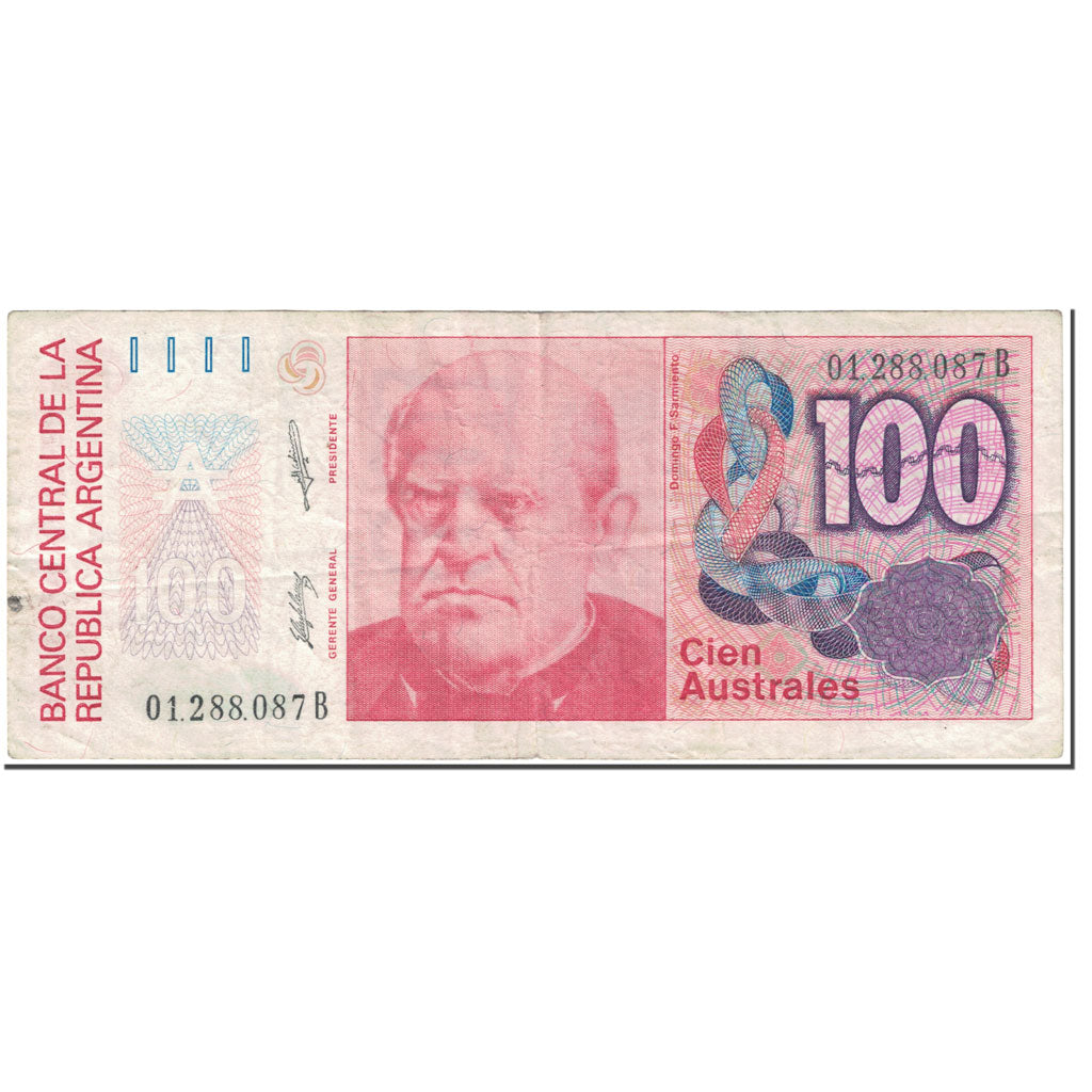 Banknote, Argentina, 100 Australes, 1985-1990, undated (1985-90), KM:327b