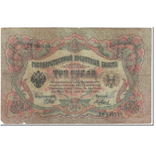 Banknote, Russia, 3 Rubles, 1912-1917, Old date (1905), KM:9c, AG(1-3)
