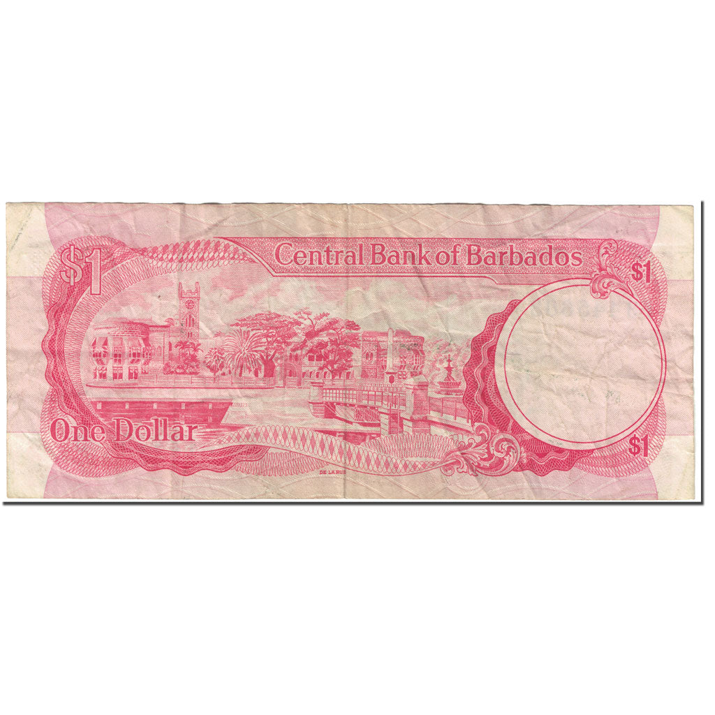 Banknote, Barbados, 1 Dollar, 1973, Undated (1973), KM:29a, VF(20-25)