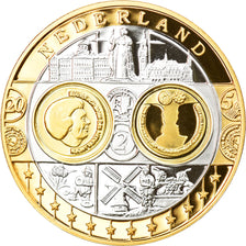 Nederland, Medaille, Euro, Europa, FDC, Zilver