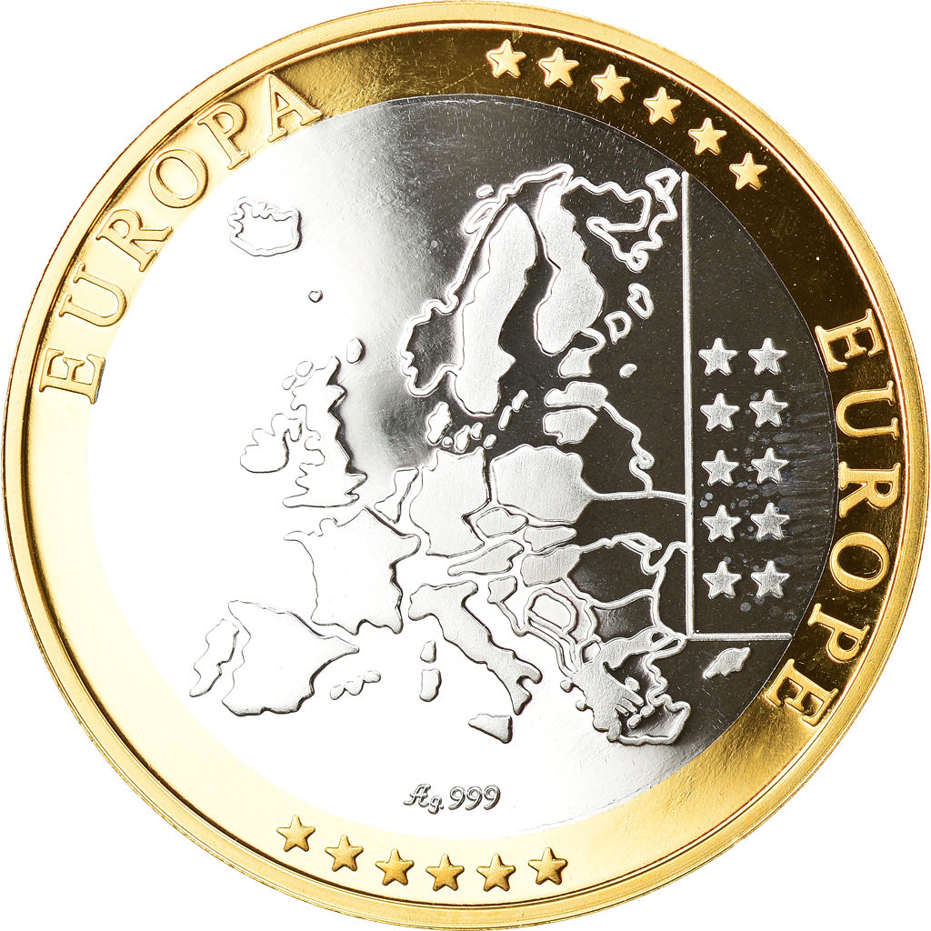 Nederland, Medaille, Euro, Europa, FDC, Zilver