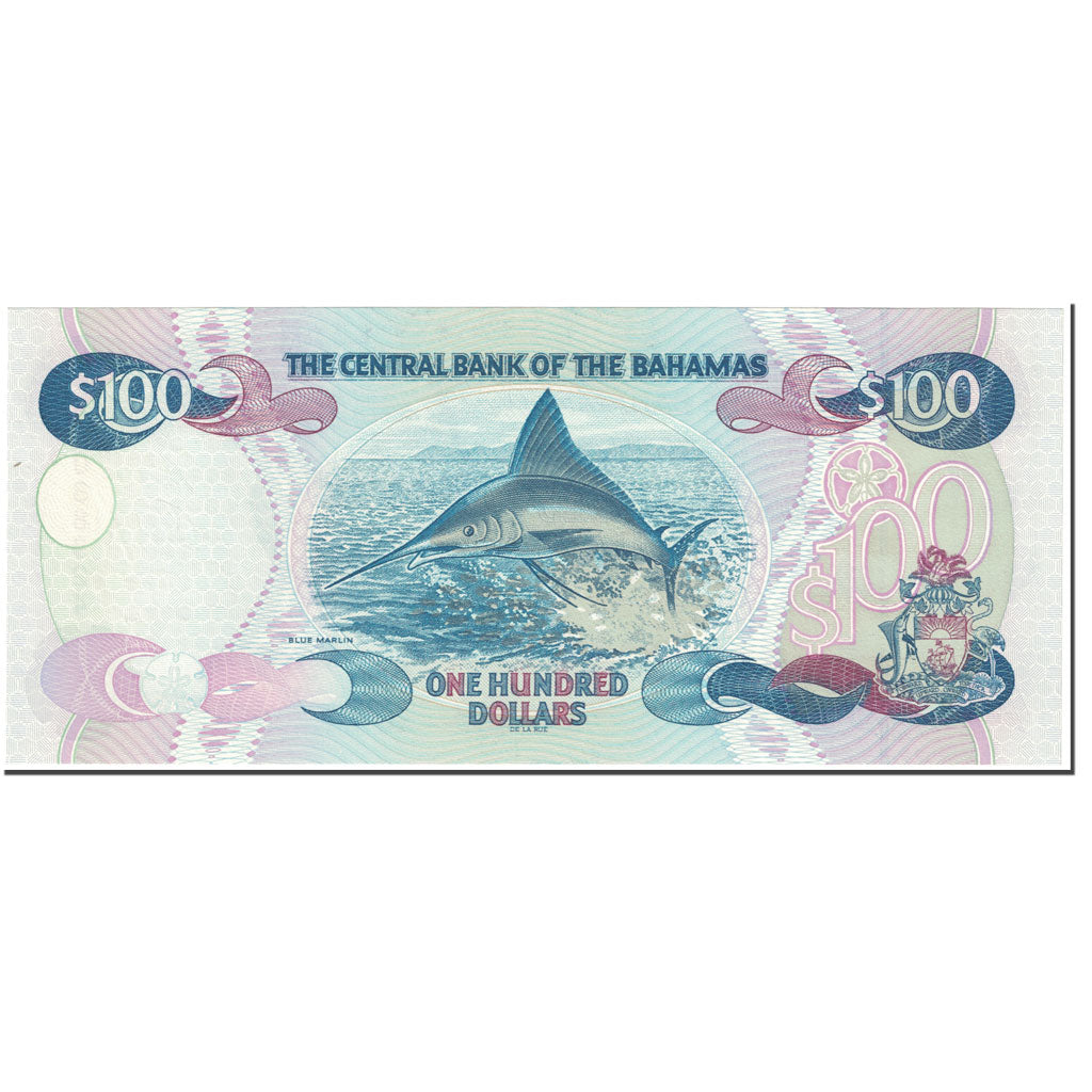 Banknote, Bahamas, 100 Dollars, 2000, UNDATED (2000), KM:67, UNC(65-70)
