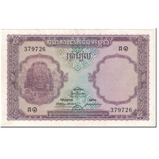 Banknote, Cambodia, 5 Riels, 1955, Undated (1955), KM:2a, AU(50-53)