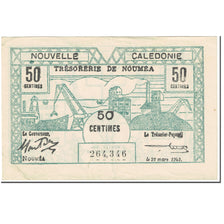 Billete, 50 Centimes, 1943, Nueva Caledonia, 1943-03-29, KM:54, BC+
