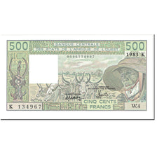 Banknote, West African States, 500 Francs, 1983, Undated (1983), KM:706Kf