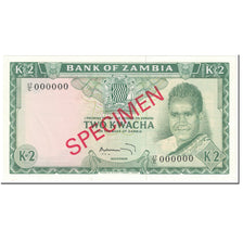 Banknote, Zambia, 2 Kwacha, 1969, Undated (1969), Specimen, KM:11s, UNC(65-70)