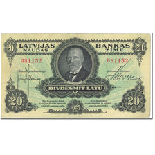 Banknote, Latvia, 20 Latu, 1925, Undated (1925), KM:17a, EF(40-45)