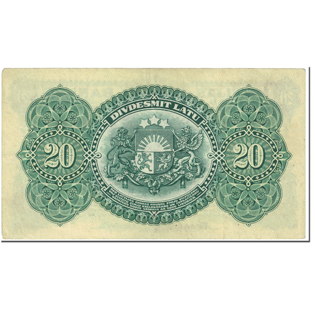 Banknote, Latvia, 20 Latu, 1925, Undated (1925), KM:17a, EF(40-45)