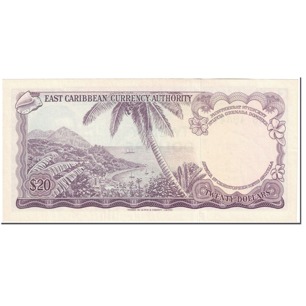 Banknote, East Caribbean States, 20 Dollars, 1965, Undated (1965), KM:15f