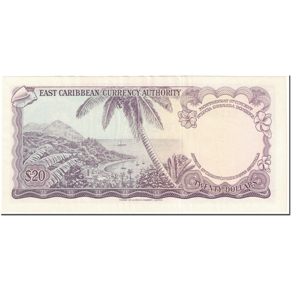 Banknote, East Caribbean States, 20 Dollars, 1965, Undated (1965), KM:15g