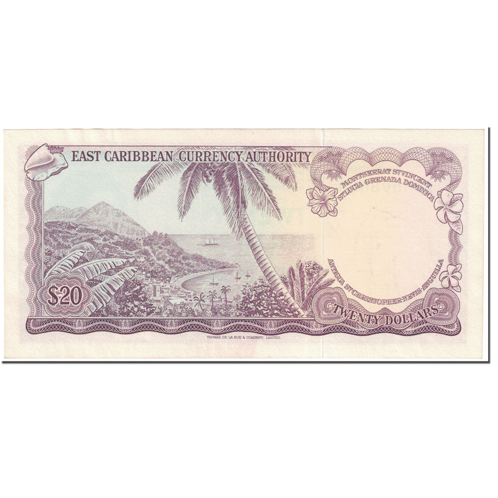 Banknote, East Caribbean States, 20 Dollars, 1965, Undated (1965), KM:15g