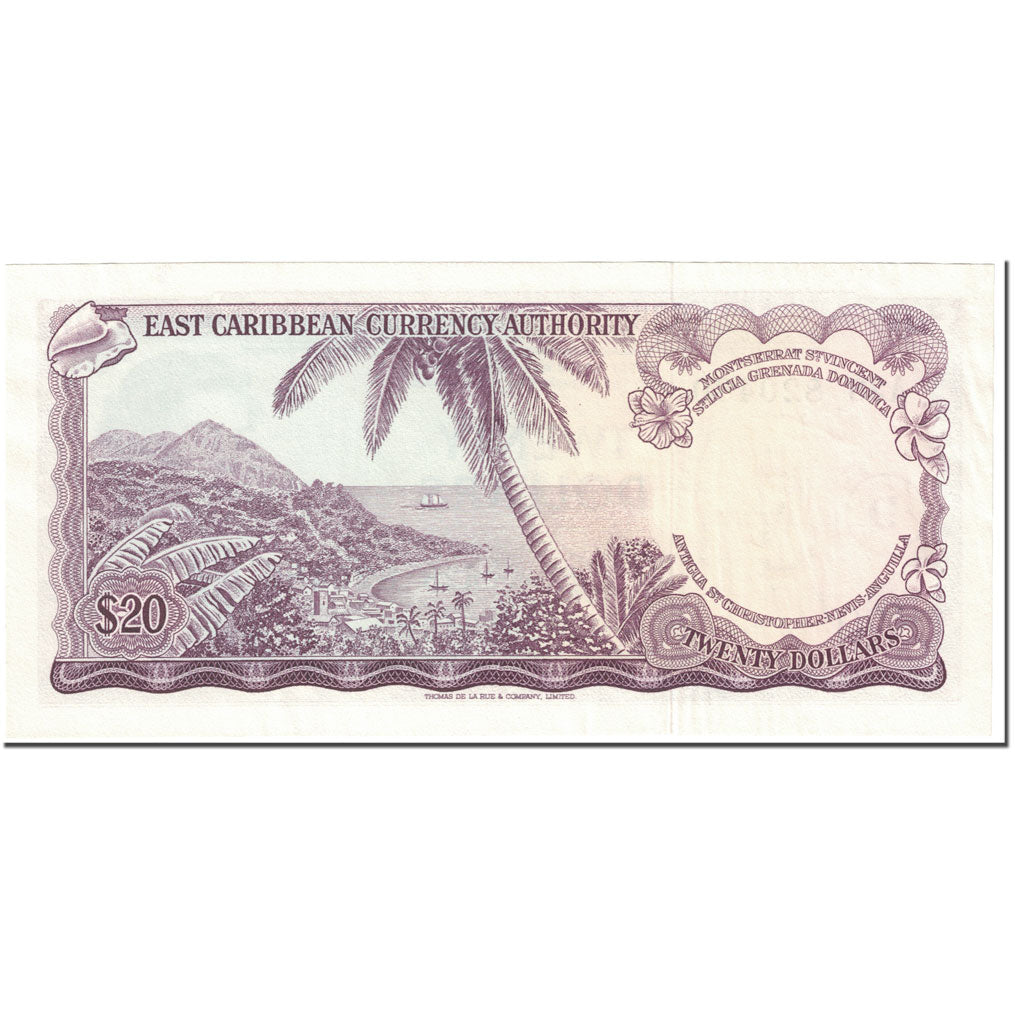 Billet, Etats des caraibes orientales, 20 Dollars, 1965, Undated (1965), KM:15i