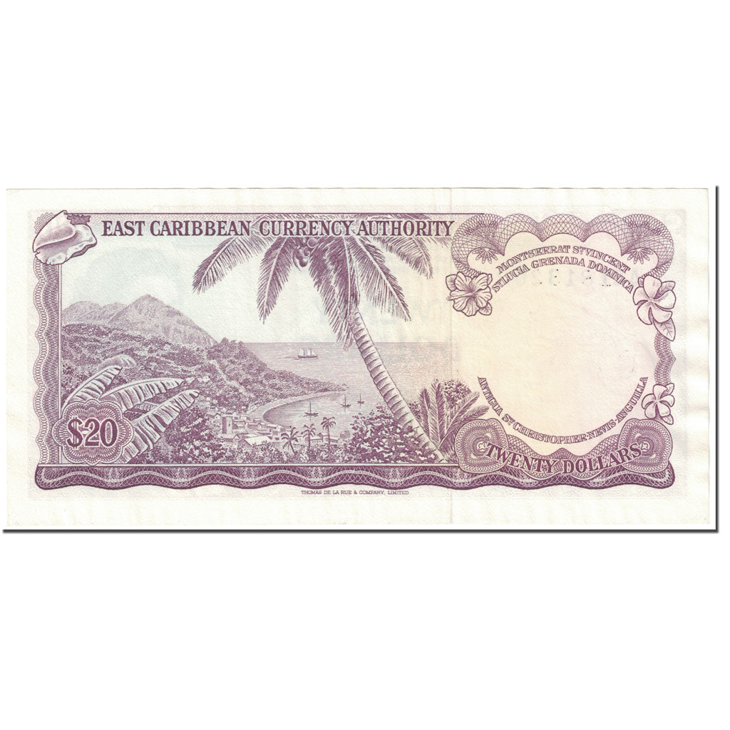 Banknot, Państwa Wschodnich Karaibów, 20 Dollars, 1965, Undated (1965)