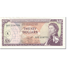 Banconote, Stati dei Caraibi Orientali, 20 Dollars, 1965, Undated (1965)