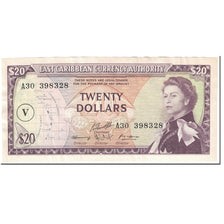 Banknote, East Caribbean States, 20 Dollars, 1965, Undated (1965), KM:15o
