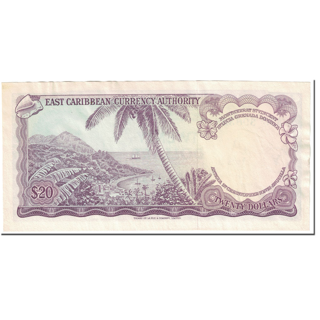 Banknote, East Caribbean States, 20 Dollars, 1965, Undated (1965), KM:15o