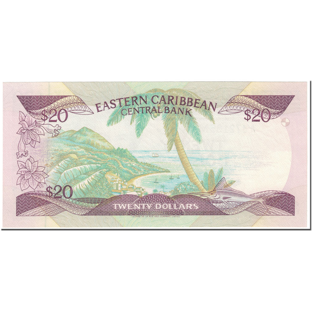 Banknote, East Caribbean States, 20 Dollars, 1988-93, Undated (1988-93)
