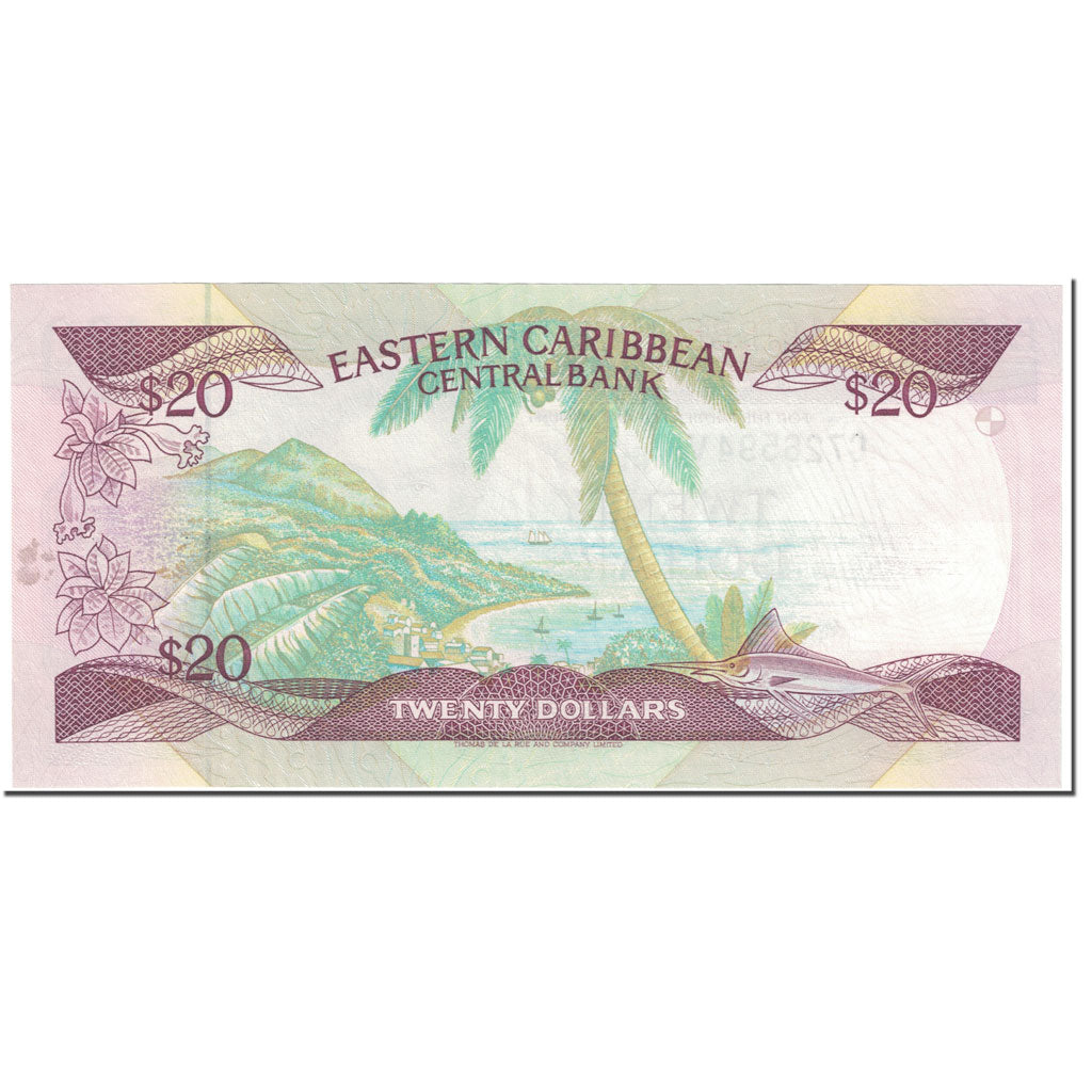 Banknote, East Caribbean States, 20 Dollars, 1988-93, Undated (1988-93), KM:24v