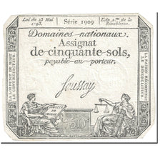 Francia, 50 Sols, 1793, Saussay, L'an 2ème de la République - (23 mai 1793)