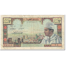 Banknote, Morocco, 5 Dirhams, 1960, Undated (1960), KM:53a, VF(20-25)