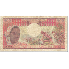 Banknote, Gabon, 500 Francs, 1974, Undated (1974), KM:2a, VG(8-10)