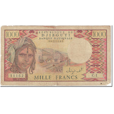 Banknot, Dżibuti, 1000 Francs, 1979, Undated (1979), KM:37a, AG(1-3)