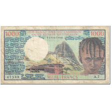 Banknote, Cameroon, 1000 Francs, 1974, Undated (1974), KM:16a, VF(20-25)