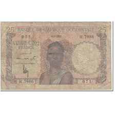 Billete, 25 Francs, 1951, África oriental francesa, 1951-03-08, KM:38, RC+