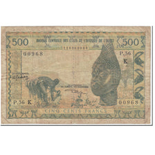 Banknote, West African States, 500 Francs, 1970, UNdated (1970), KM:102Ak