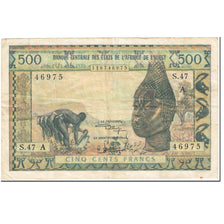 Banknote, West African States, 500 Francs, 1970, UNdated (1970), KM:102Aj