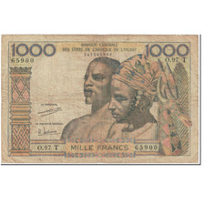 Banknote, West African States, 1000 Francs, 1965, Undated (1965), KM:803Ti