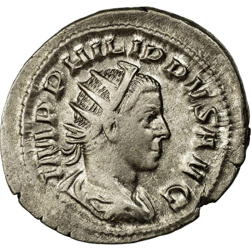 Coin, Philip II, Antoninianus, Rome, AU(55-58), Billon, Cohen:17